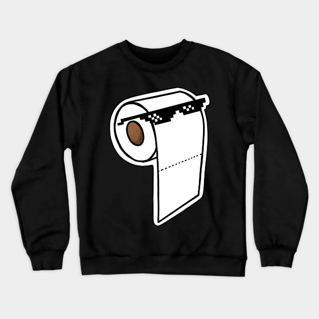 Toilet paper show-off Crewneck Sweatshirt by euheincaio